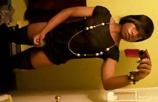 అమెచ్యూర్ బ్లాక్ షీమల్ కాక్ కమ్