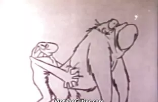 ఫన్నీ కంట్ ఫకింగ్ కార్టూన్ సెక్స్ 1960 వింటేజ్